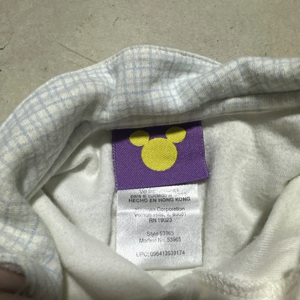 Vintage Y2K Winnie the Pooh Baby One-Piece Romper 3-6 Months Cotton Blue Hong